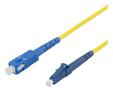 DELTACO Fiberkablage, 5m, LC - SC, 9/125, OS1/2, singlemode, LSZH (Low
