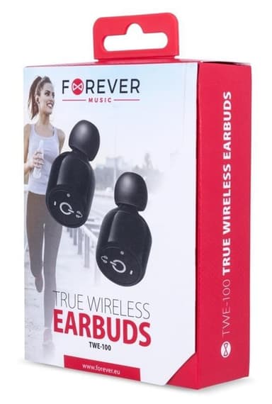Forever, True wireless earbuds TWE-100, Svart