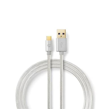Nedis USB 3.1-kabel | Typ-C, hane - A-hane | 1.0 m | Aluminium