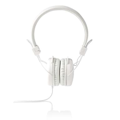 Hörlurar med sladd | On-ear | Vikbar | 1.2 m rund Kabel | Vit