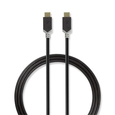 Nedis USB 3.1-kabel (Gen2) | Typ-C, hane - Typ-C, hane | 1.0 m | Antracit