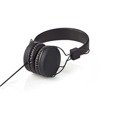 Hörlurar med sladd | On-ear | Vikbar | 1.2 m rund Kabel | Svart