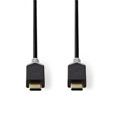 Nedis USB 3.1-kabel (Gen2) | Typ-C, hane - Typ-C, hane | 1.0 m | Antracit