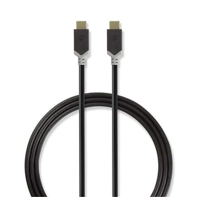 Nedis USB 3.1-kabel (Gen2) | Typ-C, hane - Typ-C, hane | 1.0 m | Antracit