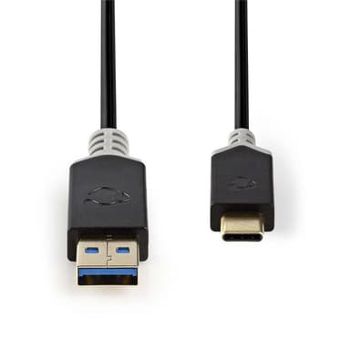 Nedis USB 3.1-kabel | Typ-C, hane - A-hane | 1.0 m | Antracit