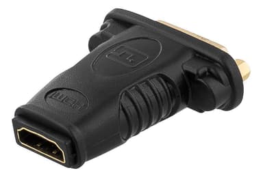 DELTACO HDMI-adapter, 1080p i 60Hz, HDMI 19-pin hona till DVI-D hona,