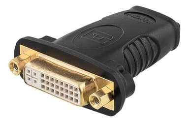 DELTACO HDMI-adapter, 1080p i 60Hz, HDMI 19-pin hona till DVI-D hona,