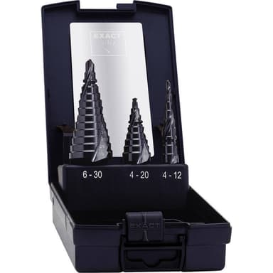 HSS Stegborrset 3 delar 4 - 12 mm, 4 - 20 mm, 6 - 30 mm