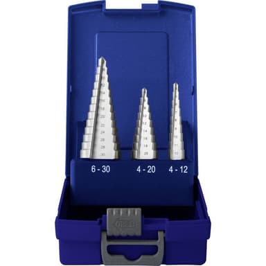 HSS Stegborrset 3x 4 - 20 mm, 4 - 12 mm, 6 - 30 mm