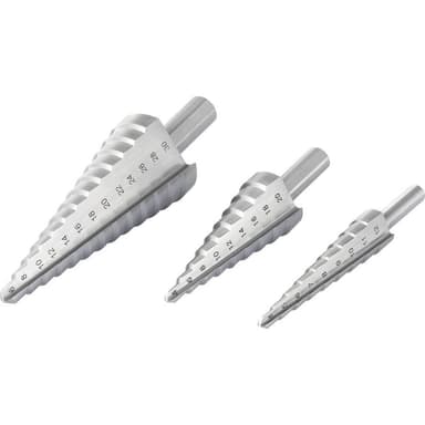 HSS Stegborrset 3x 4 - 20 mm, 4 - 12 mm, 6 - 30 mm
