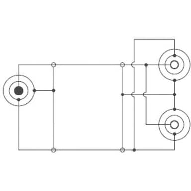 SpeaKa Professional Teleplugg Audio Y-adapter [1x