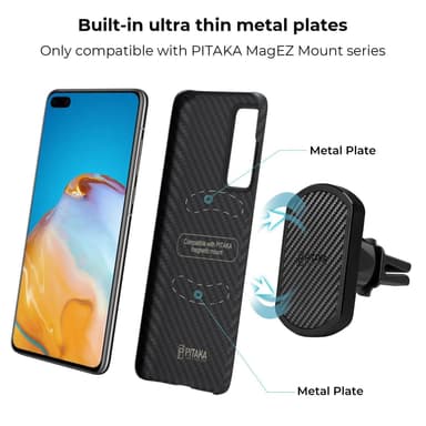 MagEZ Case Huawei P40 P40 / Black/Grey