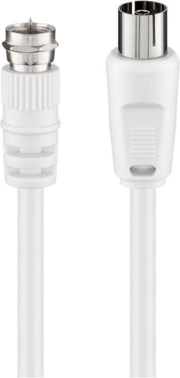 Goobay SAT/antenn-adapterkabel (<70 dB), dubbelskärmad