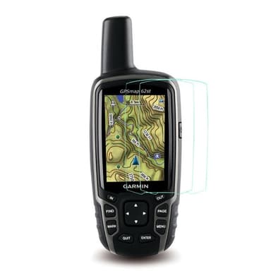 2-pack Skärmskydd av härdat glas Garmin GPSMAP 62st