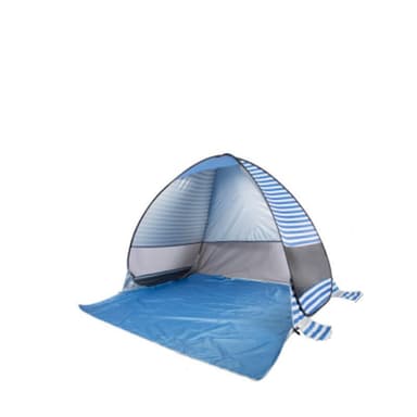 Strandtält pop-up UV 40+ Blå randig