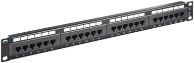 Goobay CAT 5e 19-tums (48,3 cm) kopplingspanel, 24 portar (1 HE)