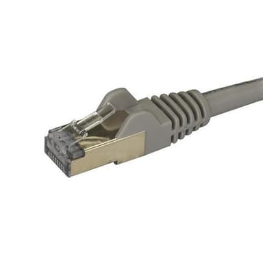 StarTech.com Cat6a Ethernet-kabel - skärmad (STP) - 3 m, grå, 3 m, Cat