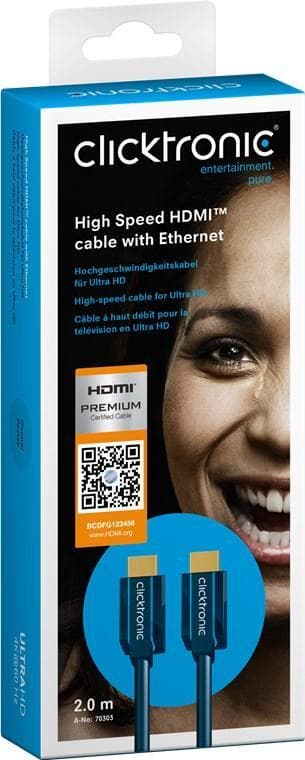 Premium Höghastighets HDMI™-kabel med Ethernet