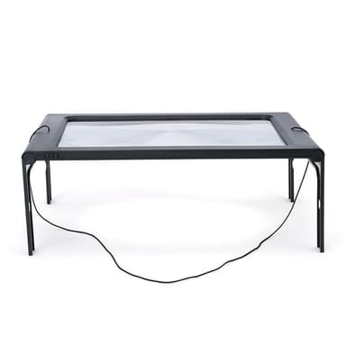 Skrivbordsförstoringsglas LED USB 2.5X Svart