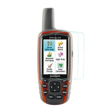 2-pack Skärmskydd av härdat glas Garmin GPSMAP 62s