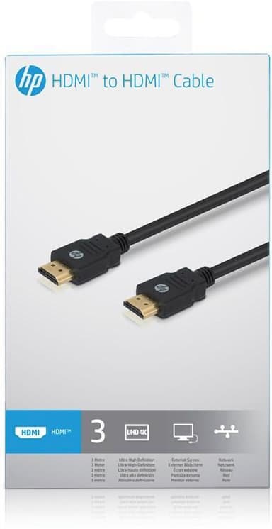HP HDMI to HDMI Cable BLK 3.0 m