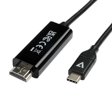 V7 V7UCHDMI-2M, 2 m, USB Type-C, HDMI, Hankoppling, Hankoppling, Rak