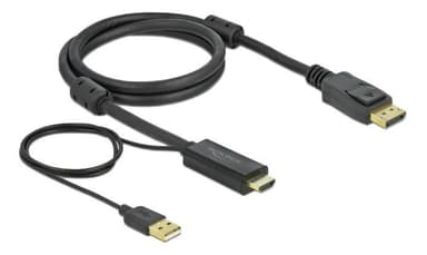 Delock HDMI to DisplayPort cable 4K 30 Hz 2 m