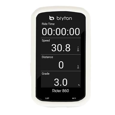 Silikon skal Bryton Rider 860 E - Vit