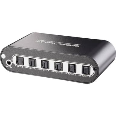 SpeaKa Professional 4x2-port Toslink-Matrix-Switch med