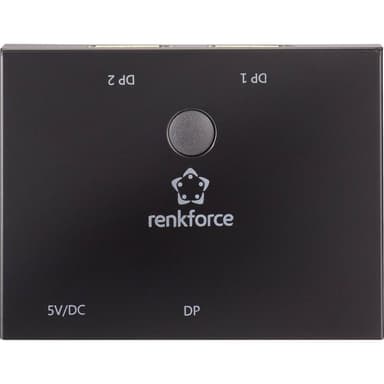 Renkforce 2 Port DisplayPort-switch dubbelriktad 3840 x