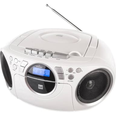 Dual P 70 CD-radio FM AUX, CD, Kassett Vit