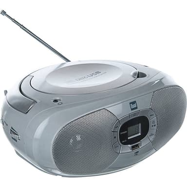Dual P 390 CD-radio FM, AM CD, USB Grå
