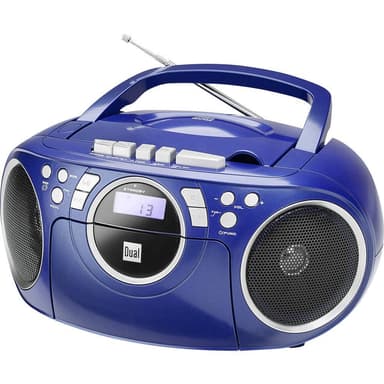 Dual P 70 CD-radio FM AUX, CD, Kassett Blå