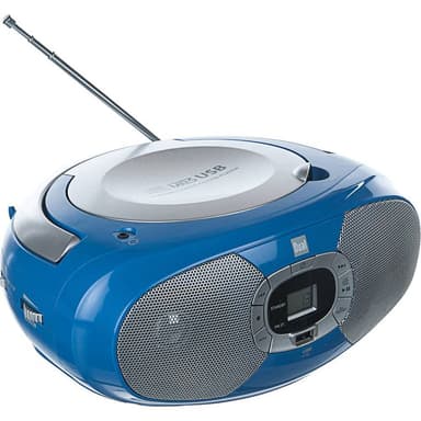 Dual P 390 CD-radio FM, AM CD, USB Blå