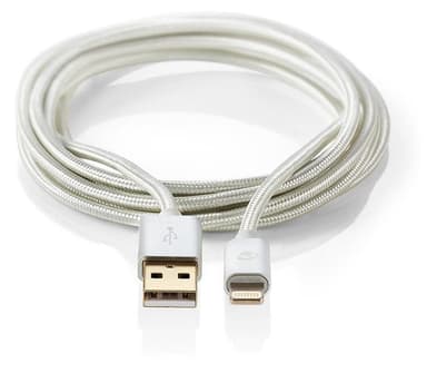 Synkroniserings- och laddningskabel | Guldpläterad 3.0 m | Kabel med USB-A hane