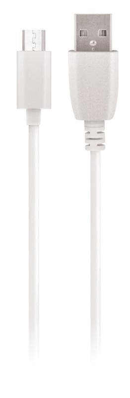 Maxlife microUSB laddkabel för snabbladdning (2A) 3m, Vit