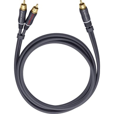 Oehlbach RCA Audio Y-kabel [2x RCA-hane - 1x RCA-hane]
