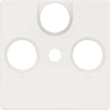 REV Vippa/centrumplatta Vit 0236640106