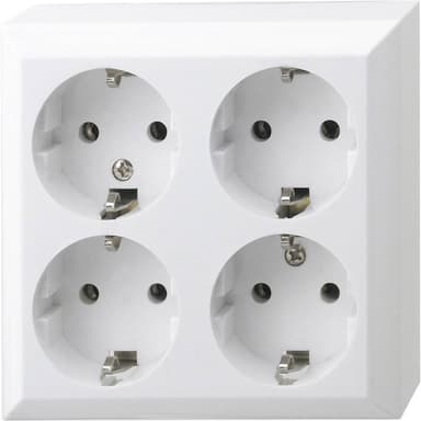REV 4x Komplett Kontaktskydd Vit 0510172555