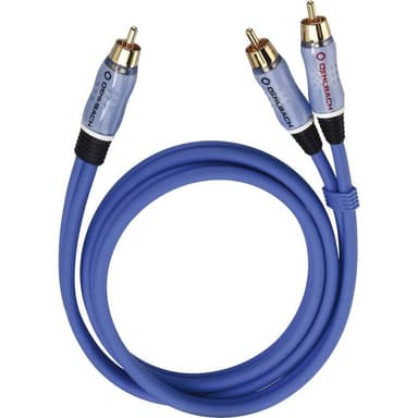 Oehlbach 22705 RCA Audio Y-kabel [2x RCA-hane - 1x