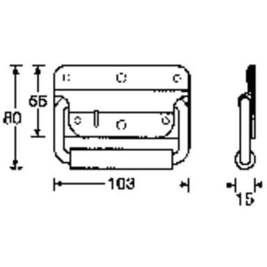 Mässing U-Profil (L x B x H) 500 x 2 x 2 mm 1 st