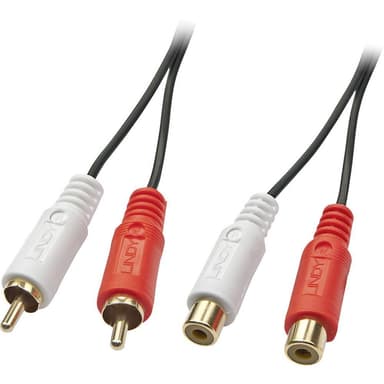 LINDY RCA Audio Förlängningskabel [2x RCA-hane - 2x