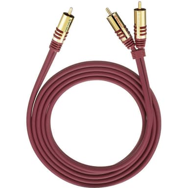 Oehlbach RCA Audio Y-kabel [2x RCA-hane - 1x RCA-hane]