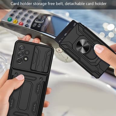 Skal med kameraskydd och dolt kortfack för Samsung Galaxy A53 5G
