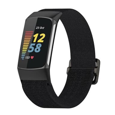 Elastiskt armband till Fitbit Charge 5 - Svart