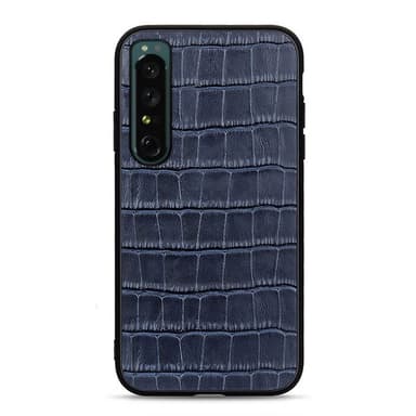 Crocodile läder skal Sony Xperia 1 IV - Blå
