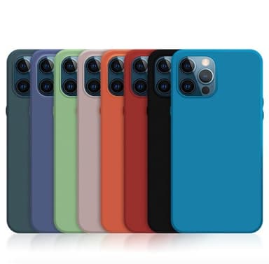 Mobilskal i silikon till iPhone 12 Pro Max, Röd