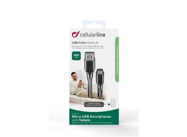 Cellularline Laddkabel Micro-USB 3 m