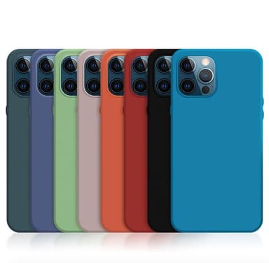 Mobilskal i silikon till iPhone 12 Pro Max, Röd