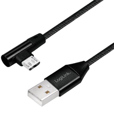 LogiLink Vinklad MicroUSB-kabel USB 2.0
